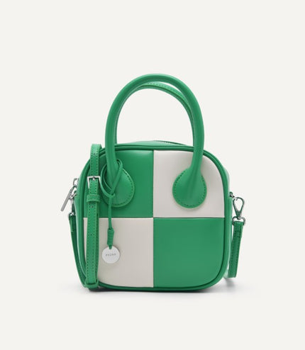 Mini Panelled Top Handle Bag