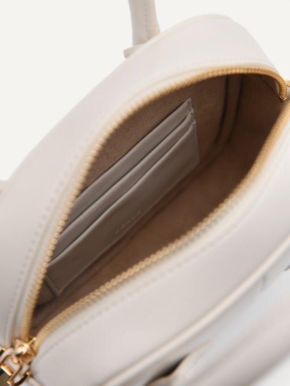 Mini Panelled Top Handle Bag
