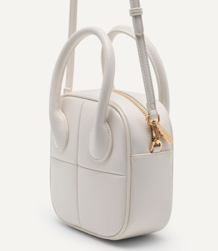 Mini Panelled Top Handle Bag