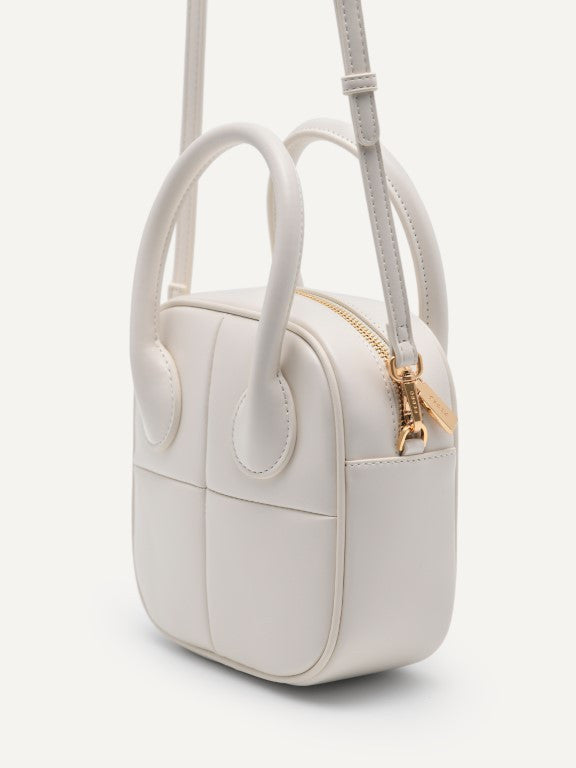 Mini Panelled Top Handle Bag