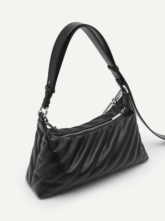 Quilted Shoulder Bag with Chain Strap