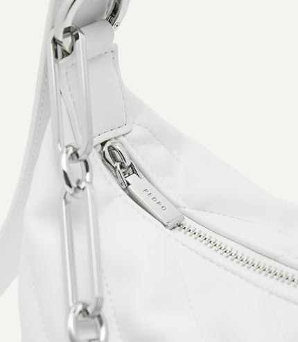 Quilted Shoulder Bag with Chain Strap