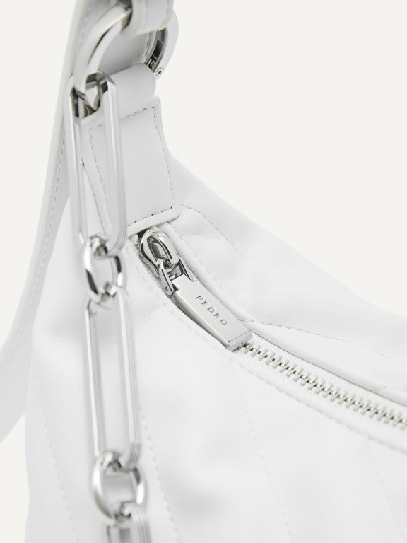 Quilted Shoulder Bag with Chain Strap