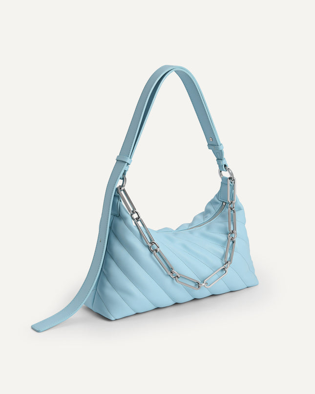 Quilted Shoulder Bag with Chain Strap