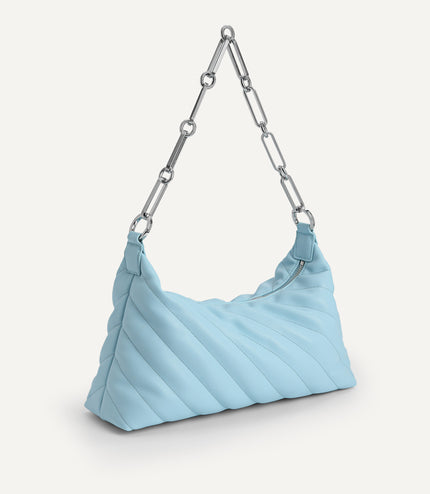 Quilted Shoulder Bag with Chain Strap