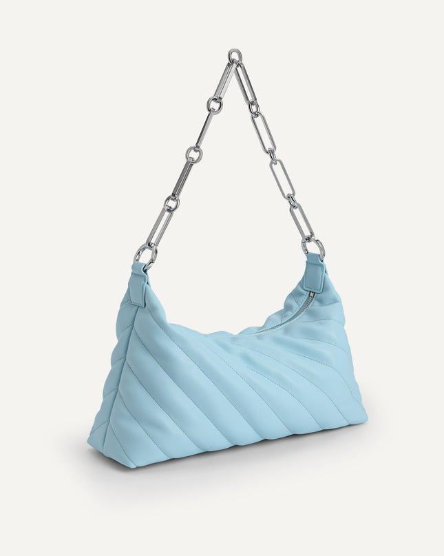 Quilted Shoulder Bag with Chain Strap