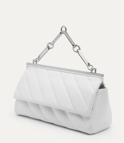 Quilted Shoulder Bag with Chain Strap