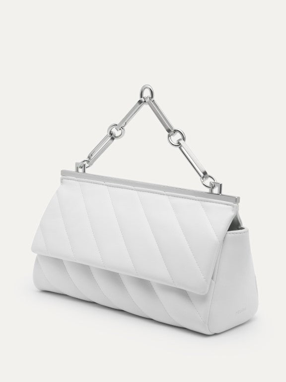 Quilted Shoulder Bag with Chain Strap
