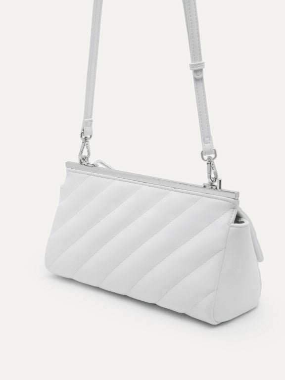 Quilted Shoulder Bag with Chain Strap