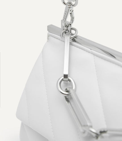 Quilted Shoulder Bag with Chain Strap