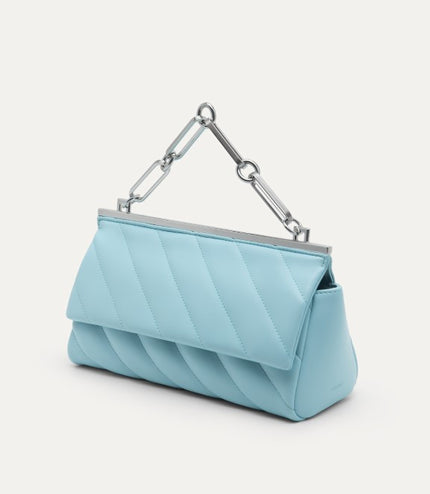 Quilted Shoulder Bag with Chain Strap