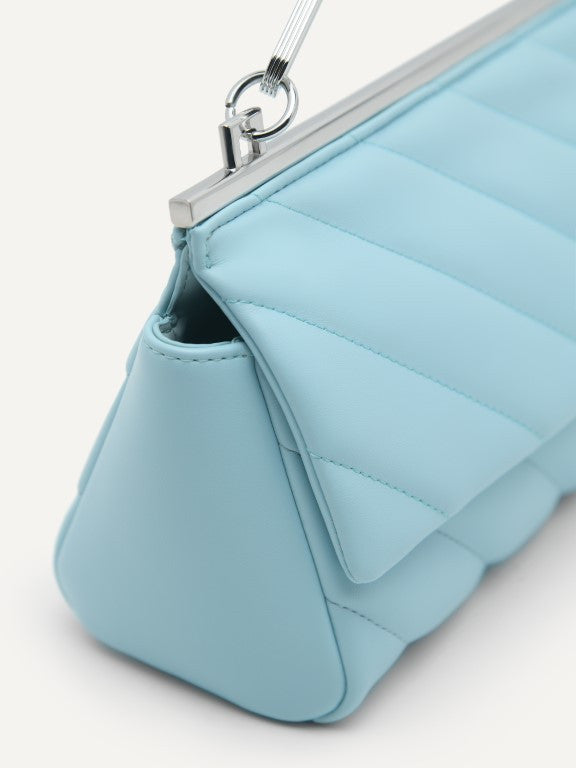 Quilted Shoulder Bag with Chain Strap