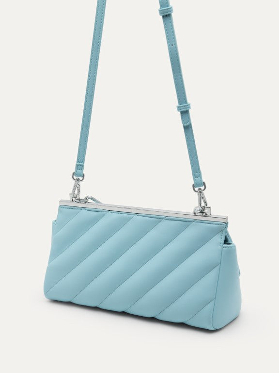 Quilted Shoulder Bag with Chain Strap
