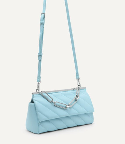 Quilted Shoulder Bag with Chain Strap