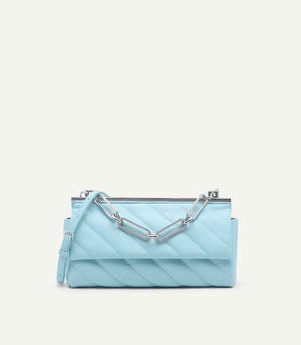 Quilted Shoulder Bag with Chain Strap