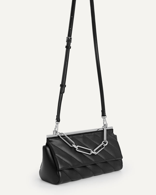 Quilted Shoulder Bag with Chain Strap