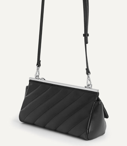 Quilted Shoulder Bag with Chain Strap