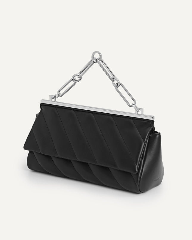 Quilted Shoulder Bag with Chain Strap