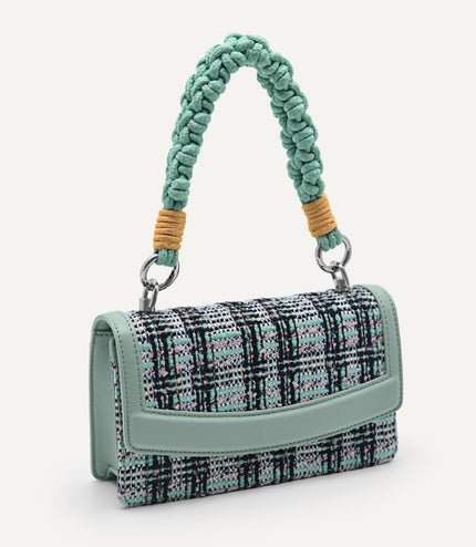 Shoulder Bag with Braided Handle