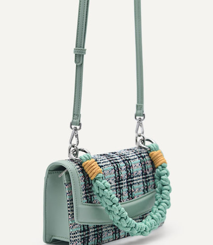 Shoulder Bag with Braided Handle