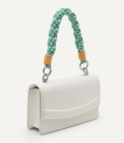 Shoulder Bag with Braided Handle