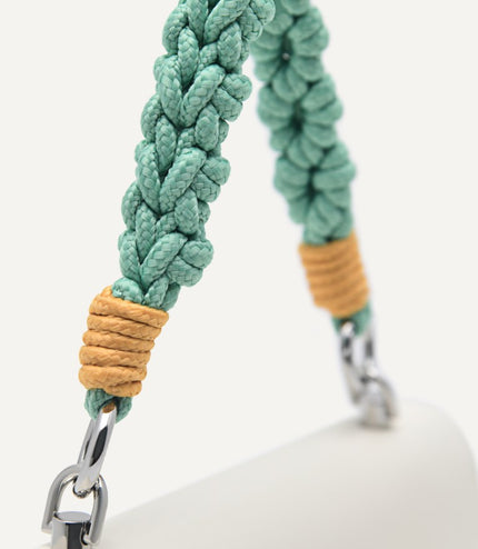 Shoulder Bag with Braided Handle
