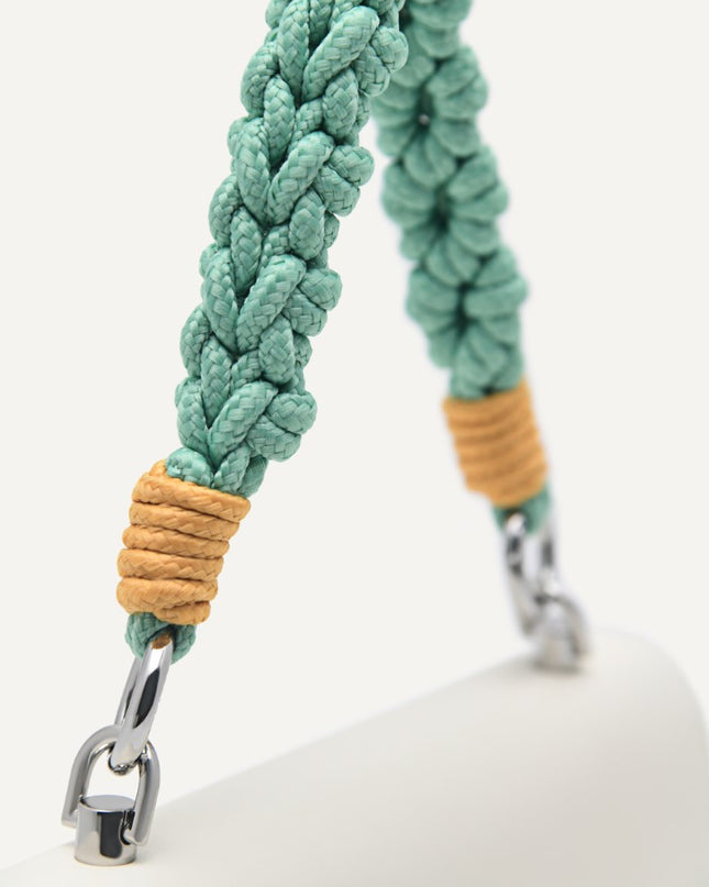 Shoulder Bag with Braided Handle