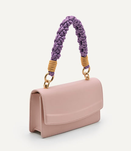 Shoulder Bag with Braided Handle