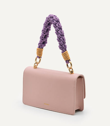 Shoulder Bag with Braided Handle