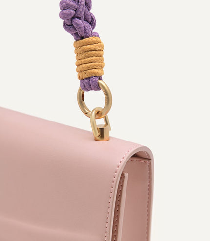 Shoulder Bag with Braided Handle