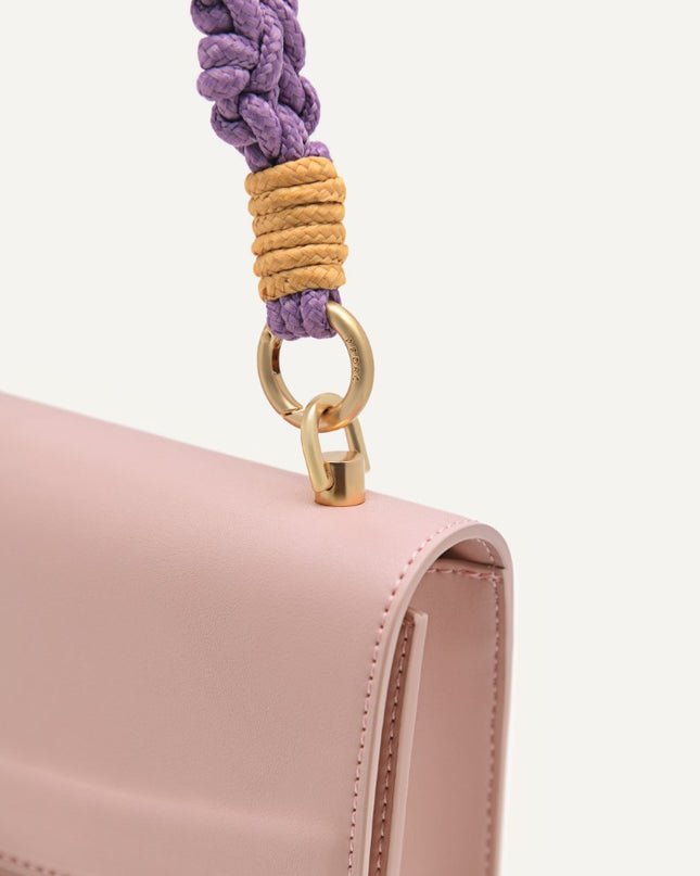 Shoulder Bag with Braided Handle