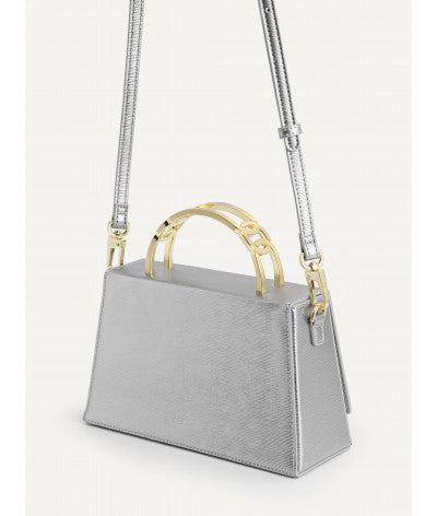 Metallic Chain Embellished Shoulder Bag