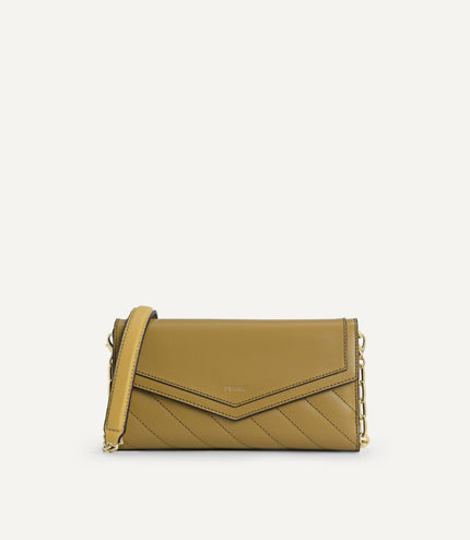 Leather Quilted Wallet Bag
