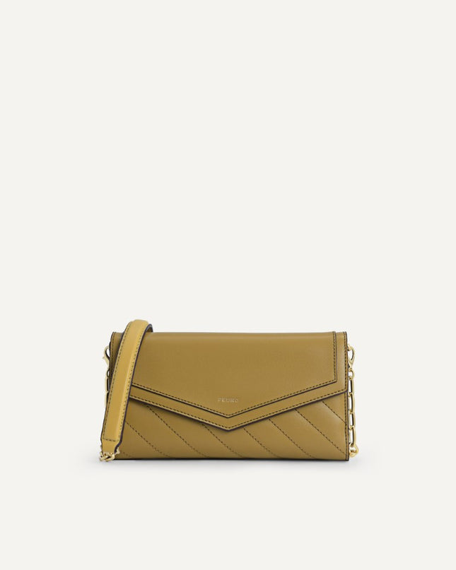 Leather Quilted Wallet Bag