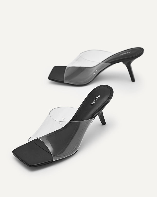 Vinyl High Heeled Sandals