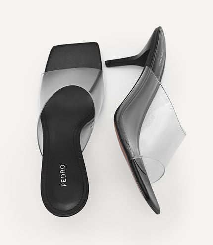 Vinyl High Heeled Sandals