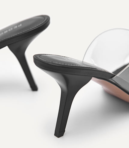 Vinyl High Heeled Sandals