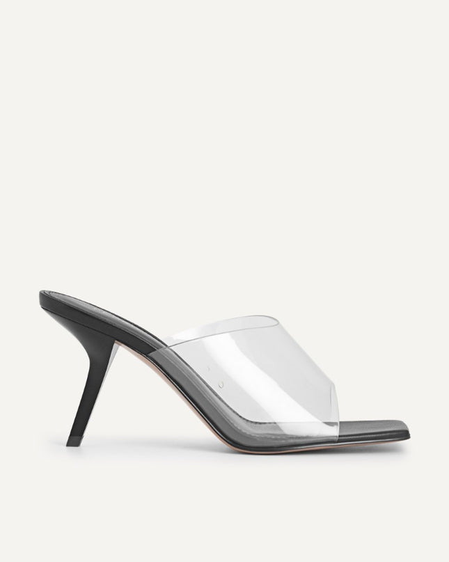 Vinyl High Heeled Sandals