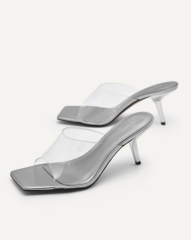 Vinyl High Heeled Sandals