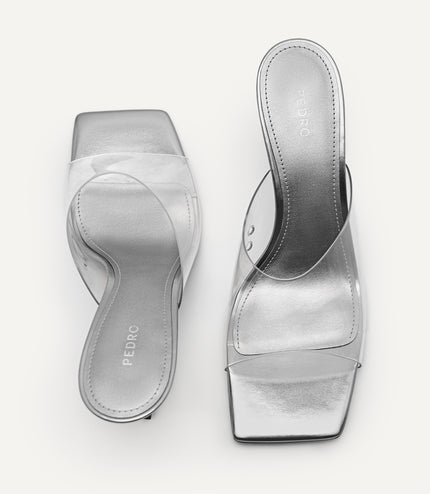 Vinyl High Heeled Sandals