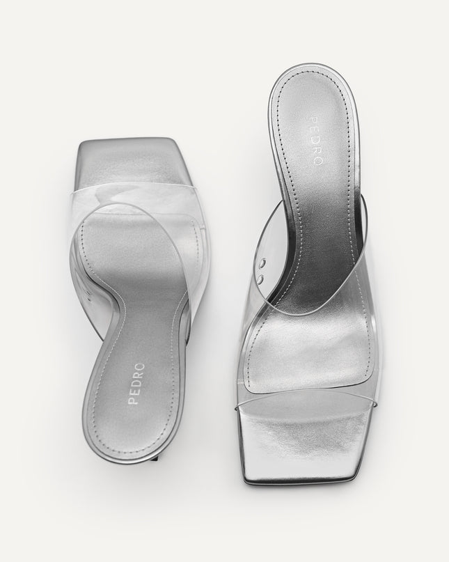 Vinyl High Heeled Sandals