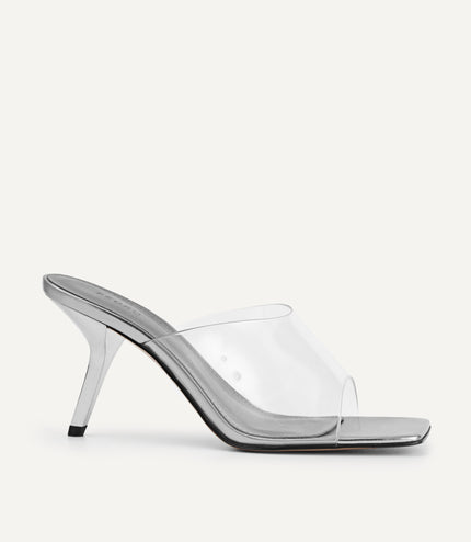 Vinyl High Heeled Sandals