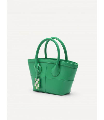 Panelled Top Handle Bag