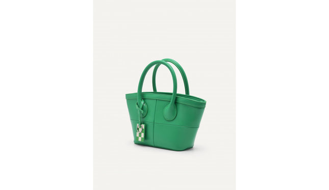 Panelled Top Handle Bag