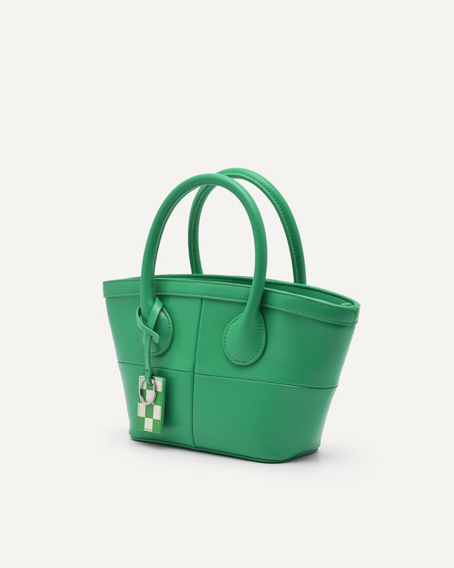 Panelled Top Handle Bag