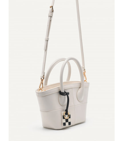 Panelled Top Handle Bag