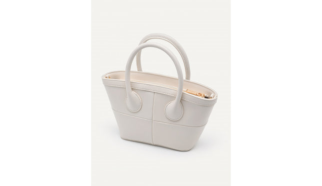 Panelled Top Handle Bag