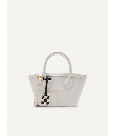 Panelled Top Handle Bag