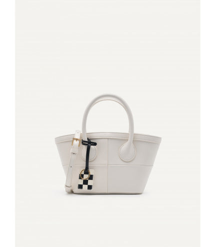 Panelled Top Handle Bag
