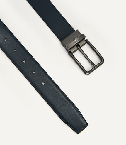 Reversible Leather Pin Belt